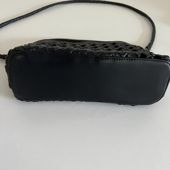 Bembien Carmen Bag / woven arched knotted 100% leather cotton lining / black - Picture 2 of 7